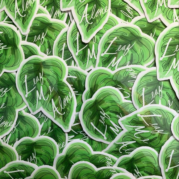 Leaf Me Alone Sticker - Picture 2 of 3